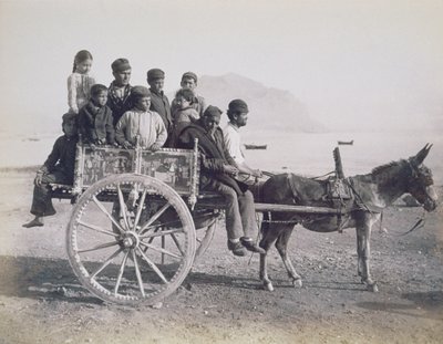 Un wagon bondé tiré par une mule, Palerme, Sicile, c.1880 - Giorgio Sommer